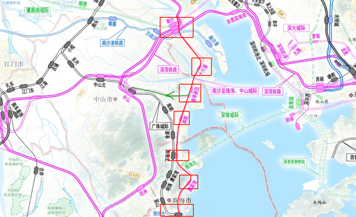 中山18号线地铁线路图图片