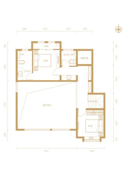 F1叠拼三室两厅三卫175㎡2F.jpg