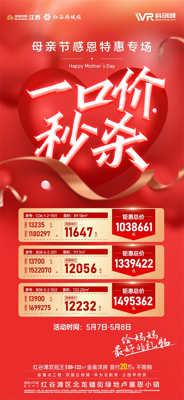 3套一口价秒杀房源 单价11647元/㎡起!-南昌楼盘网