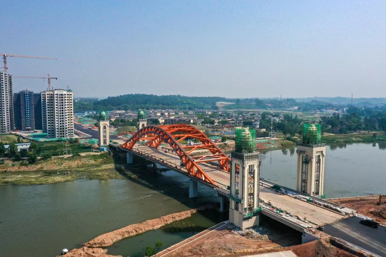 天府新区锦江大桥预计今年9月建成通车！