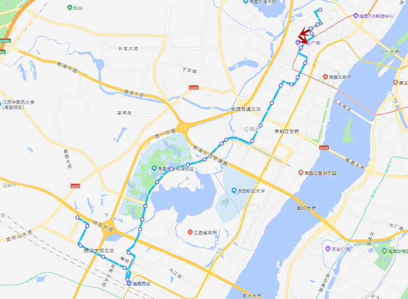 西站大街龍虎山大道口,西站大街石鐘山路口,南昌西站,九江街達禮路口