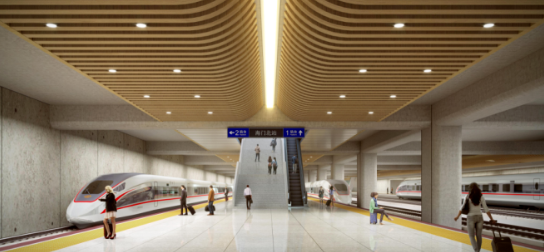 北沿江高铁新机场海门北站效果图出炉!-南通楼盘网