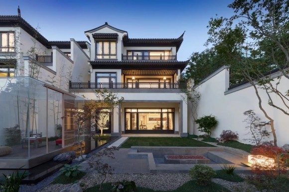 安吉绿城桃花源中式合院,现房带装修出售,美图分享一波-安吉楼盘网