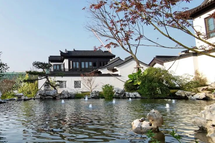 东辰仙海院子别墅实景效果图|初秋,院中景色正好-绵阳楼盘网