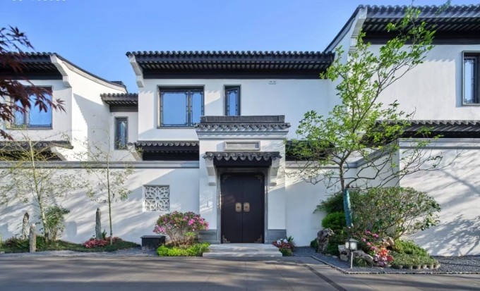 蓝城春风桃源,安吉中式合院坡地别墅,一所隐落在半山腰的江南院子