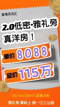 株洲金地天元汇洋房价格（最新12.12）株洲房价最新价格变动