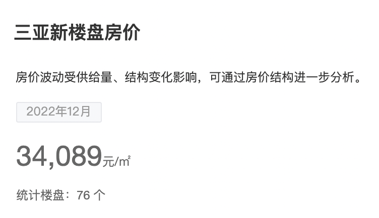 2022年12月三亚房价均价OB体育34089元㎡哪些楼盘值得入手？(图1)