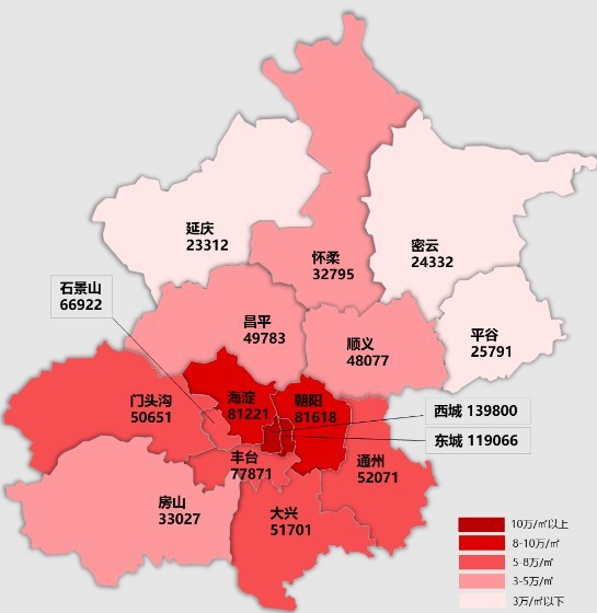 2023北京最新房价地图分布!北京房价是涨是降?