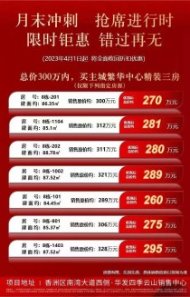 总价300万内 买珠海主城繁华中心装修三房！