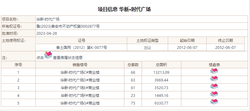 华新时代广场鲁(2023)泰安市不动产权第0002877号.png