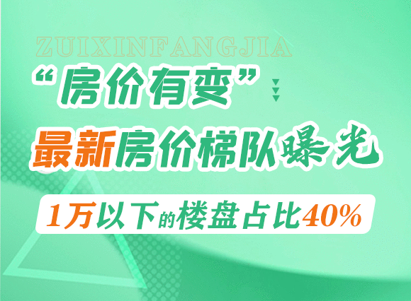 亚美体育房价有变！南昌最新房价梯队曝光！1万以下的楼盘占比40%！(图1)