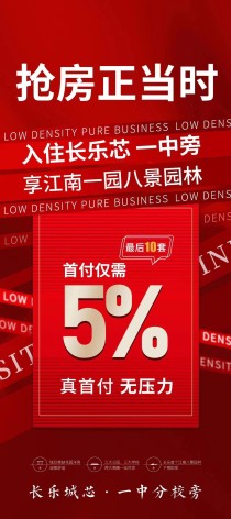 长乐热销红盘#低首付6️⃣万9️⃣起，优质房源仅剩最后10套️，卖一套少一套，错过再无，轻松上车长乐城芯，抓紧抢房‼