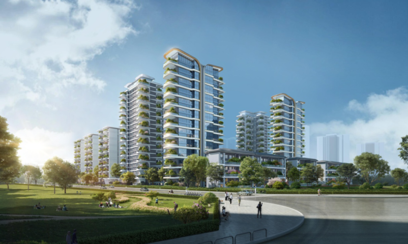 江天樾位于二环东路与马家渡街交汇处,总占地约205