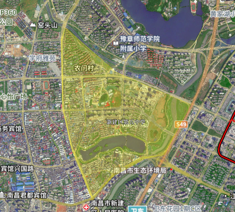 南昌市新建区第五中学范围