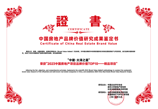 2023中国房地产项目品牌价值TOP10—精品项目证书.png