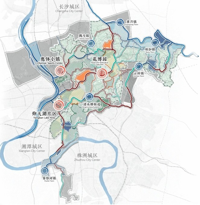 南至百倍冲水库,西至龙王岭,涵盖跳马镇关刀新村,跳马村和复兴村,规划