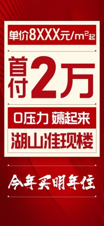 星河湖山春晓： 单价8字头起购准现房