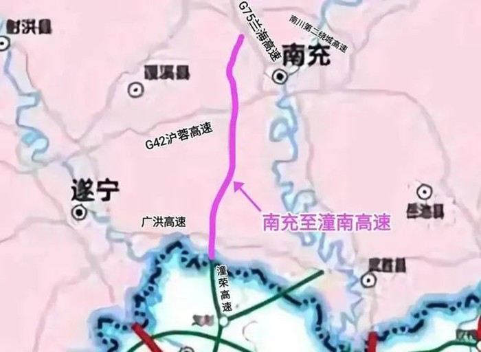 南充市高速公路规划图图片