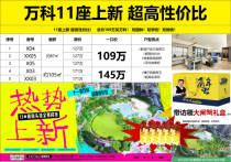 佛山禅城绿岛湖热门楼盘万科金域半岛，总价109万买双园林双学校双地铁好房!