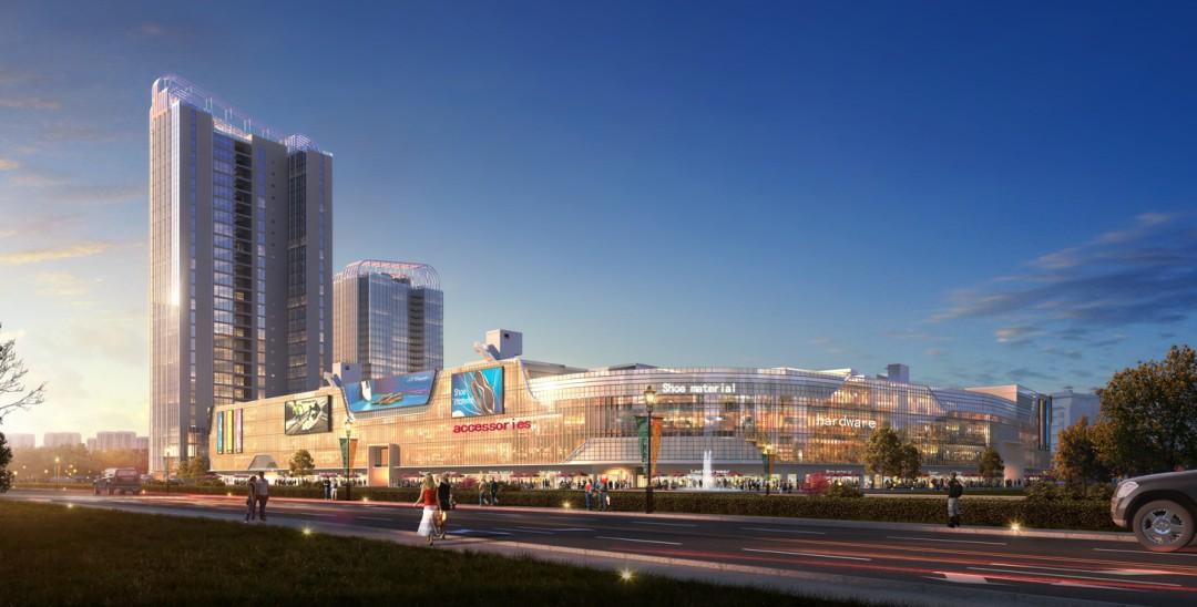 效果图赋能新生的发展画卷,也为环球商贸港市场后期运营旺市奠基立柱