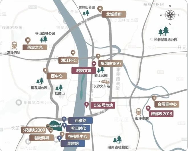 長沙房地產>長沙樓市>樓盤導購> 截至目前,已開發十餘個住宅項目,擁有