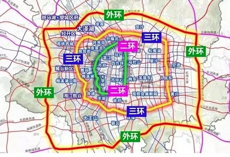 南宁市四环规划图图片