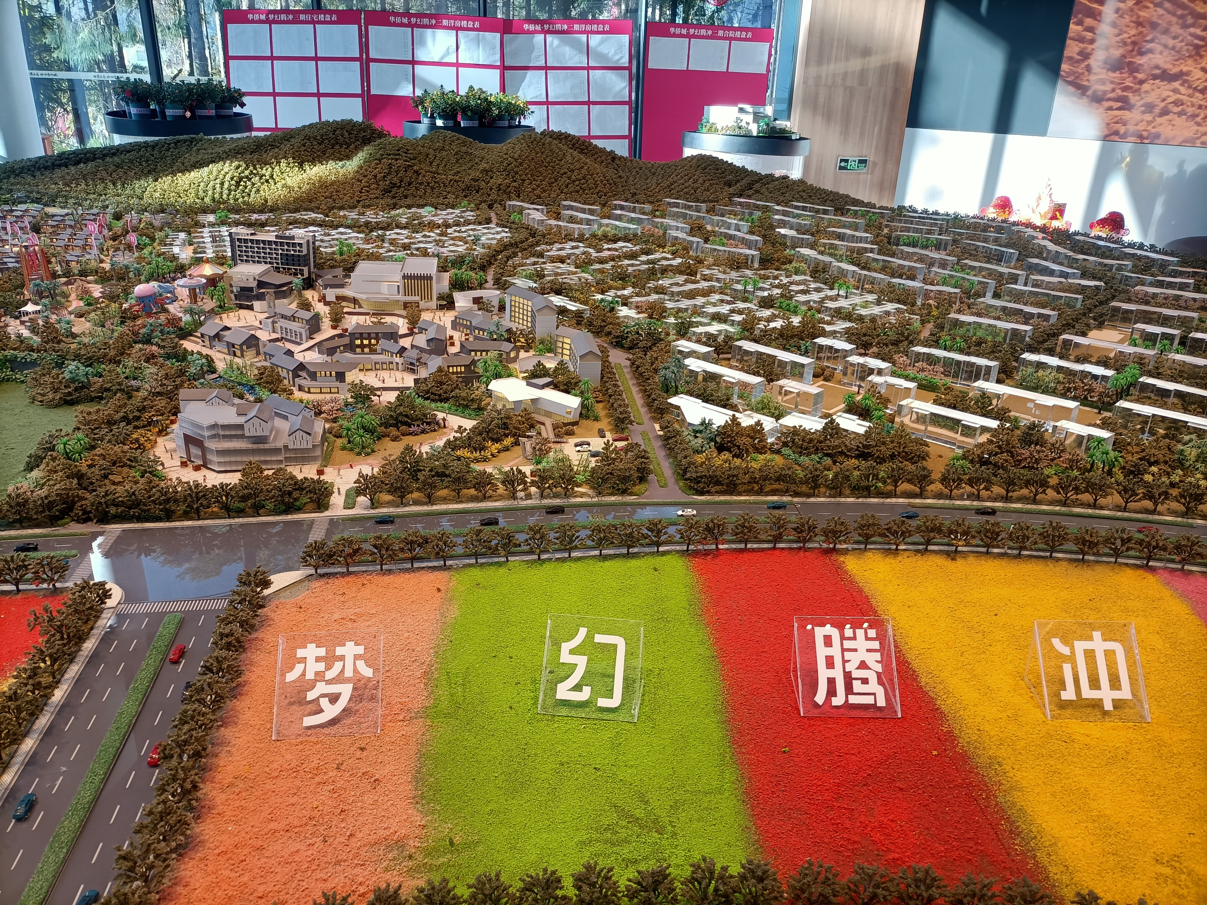 华侨城梦幻腾冲国际温泉度假小镇沙盘