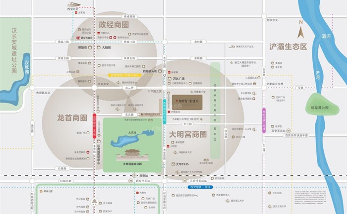 大明宫紫檀府项目配套齐全吗  大明宫紫檀府户型怎么样(图1)