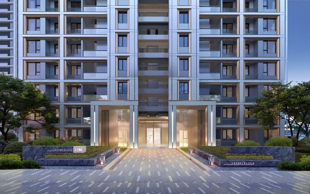 美的君兰锦绣:现代精品立面 质感十足!