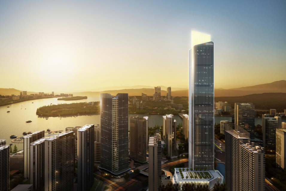 国鸿中心,项目核心筒"液压爬模"完成首次爬升!