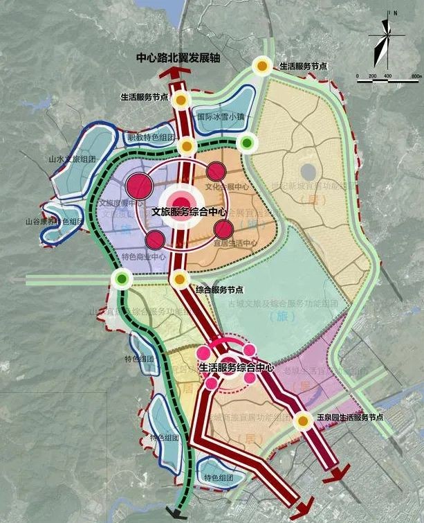 腾冲新城区规划示意图