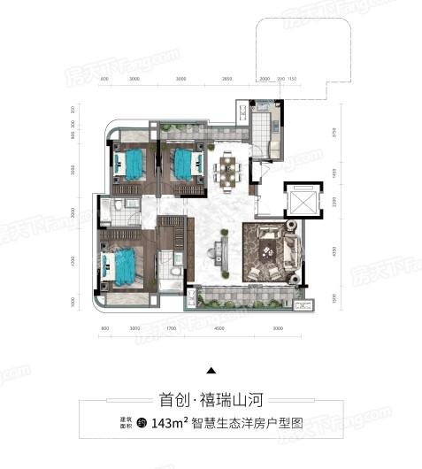 保利首创颂叠墅户型图片