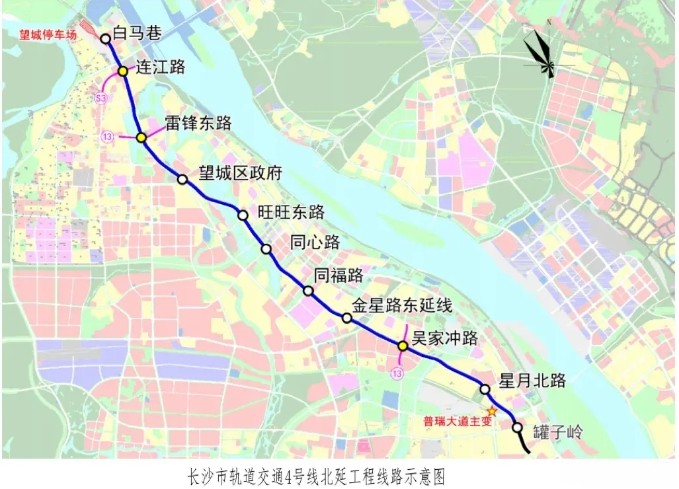 长沙地铁4号线延长线图片