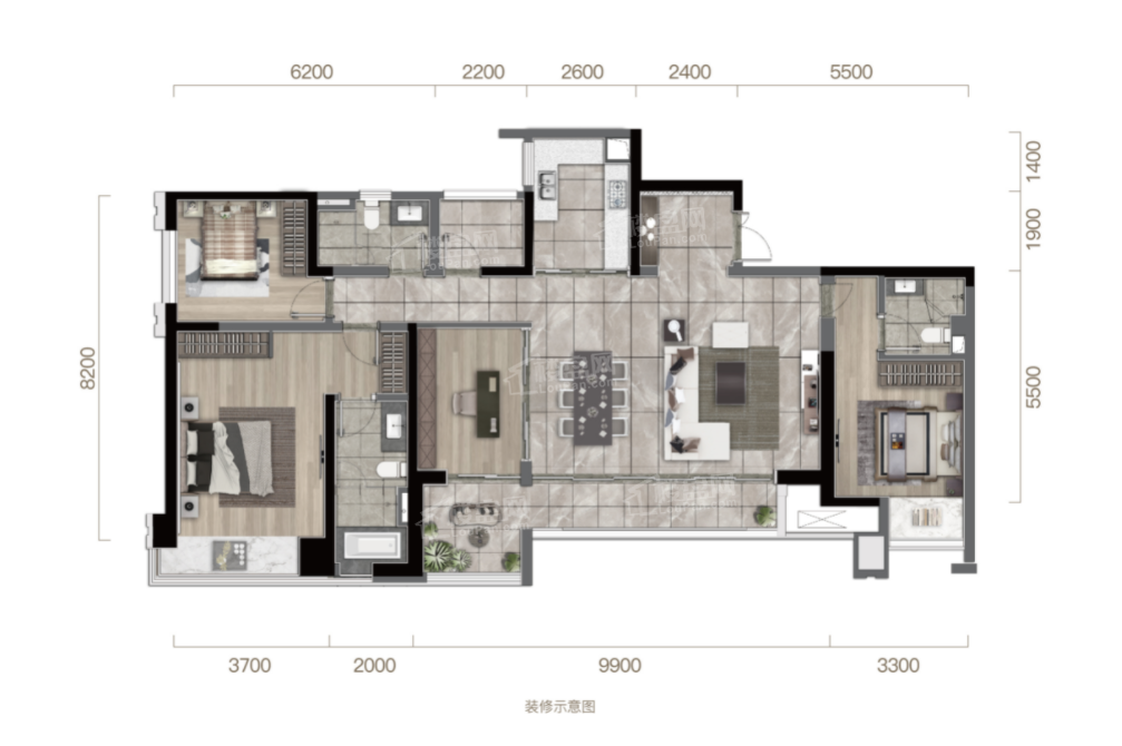 重庆凯德九章冉家坝核心天幕大平层开启高端生活新境界