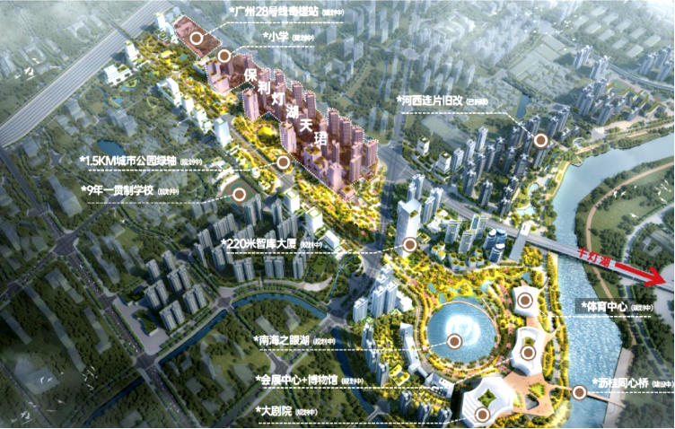 千灯湖中轴豪宅天花板保利灯湖天珺,双地铁+双公园+南海实验中轴小学,佛山新地标南海之眼旁!-佛山楼盘网
