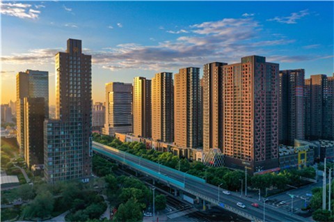 交投和顺江湾开发商,交投和顺江湾,南宁买房 摄图网_501617701_航拍石家庄民心河周边(企业商用).jpg