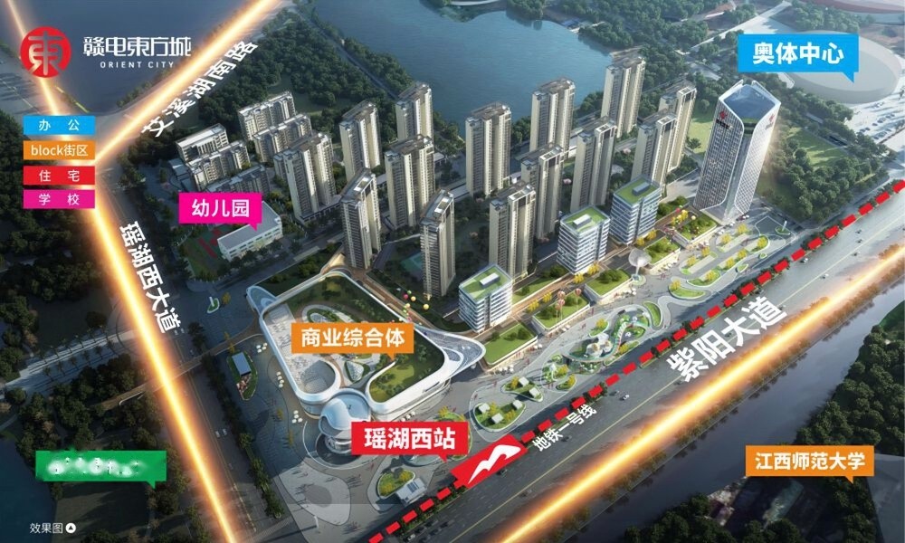 赣电东方城怎么样？8字头起安家高新核芯现房大城