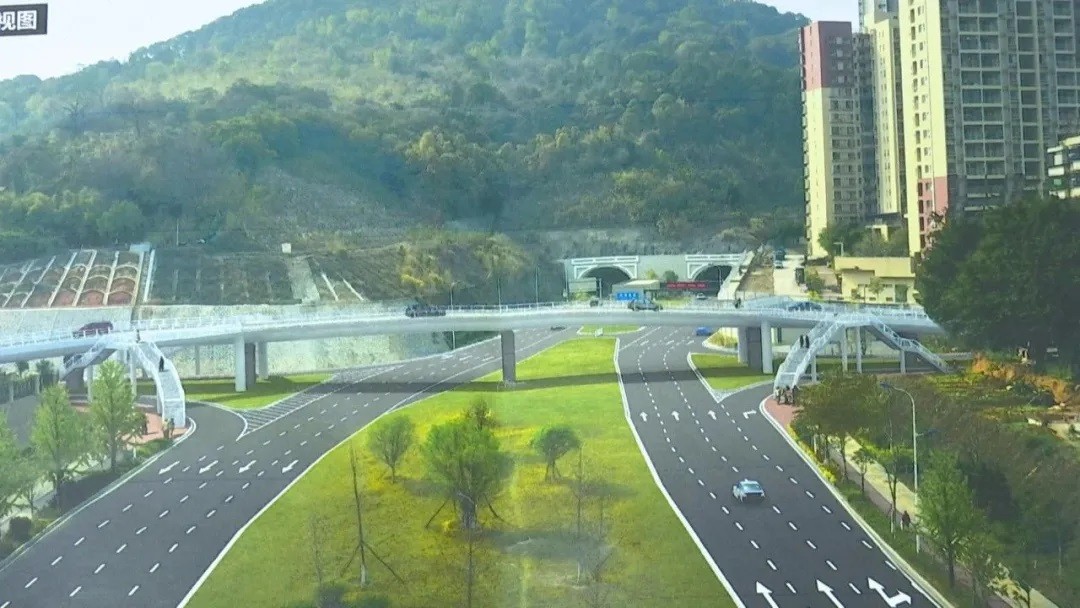 武江区芙蓉北环山路跨线桥预计明年5月通车