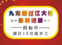 九龙湖过江大桥最新进展，招标中 预计12月底开工！