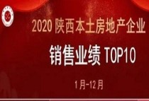 2020年陕西本土房地产企业销售业绩排行榜