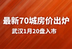 全国最新70城房价出炉，武汉1月楼市20盘入市