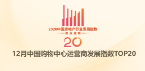 12月中国购物中心运营商TOP20报告