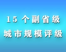 15个副省级城市规模评级：2个超大8个特大，5城为特大城市后备军