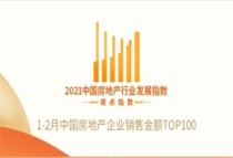 2021年1-2月中国房地产企业销售TOP100·观点月度指数