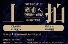 3月17日漳浦土拍：1幅地块流拍，1幅地块以总价3750万元成功出让！