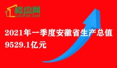 2021年安徽省一季度生产总值