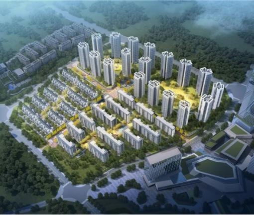 德阳绿地智慧公园城21年4月最新施工进度图