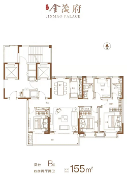 泰州鳳城金茂府建面約185㎡戶型品鑑-泰州樓盤網