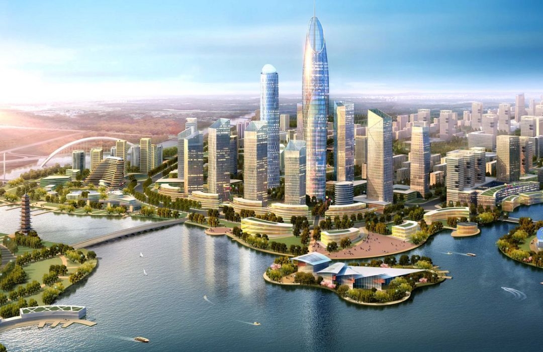 慈溪新城河滨河商业项目建设中 预计2023年6月投入使用!