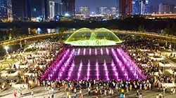 国庆很火的赣州蓉江新区滨江公园音乐喷泉广场附近有哪些楼盘?